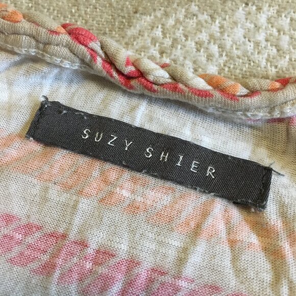 Y2K Suzy Shier Rope Print Rayon Handkerchief Hem Tank Top - Picture 10 of 16